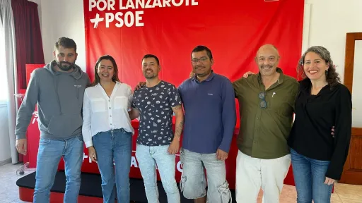 Loli Corujo, Ariagona González y José Antonio González con CCOO