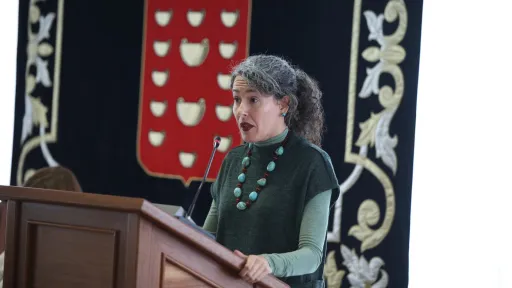 Ariagona González durante el Debate de la Isla 